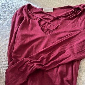 Full tilt burgundy bodysuit